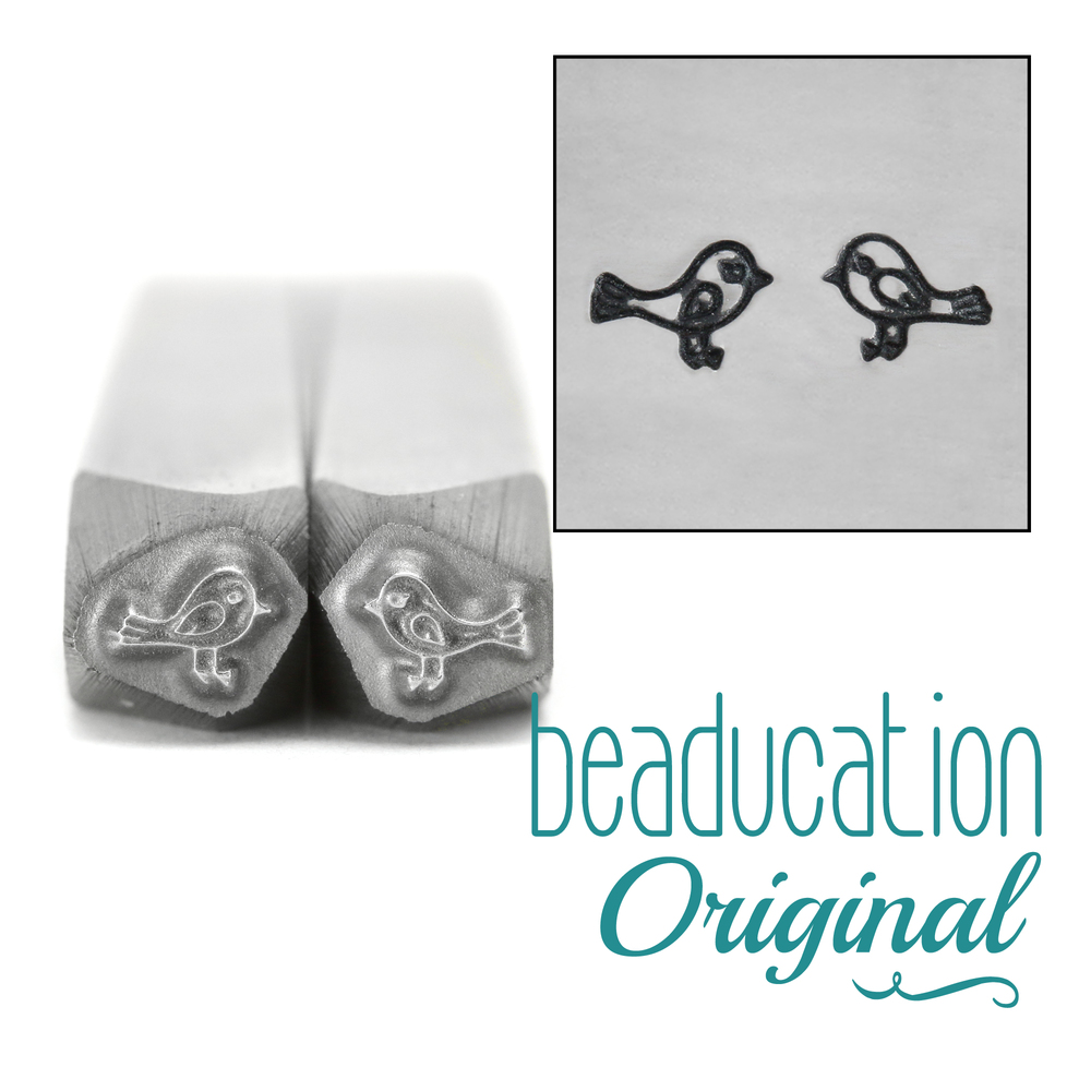 Metal Stamping Tools Love Birds Metal Design Stamp, 4mm - Beaducation Original